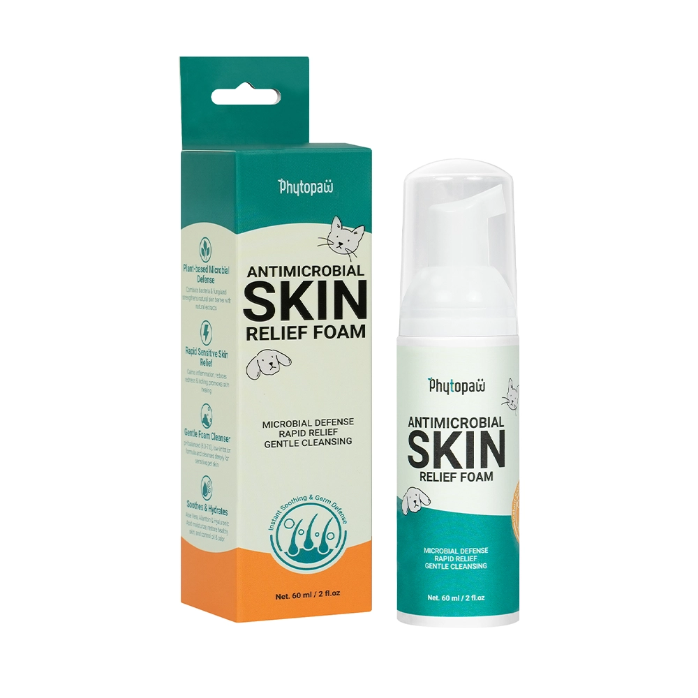 Espuma antimicrobiana para aliviar la piel