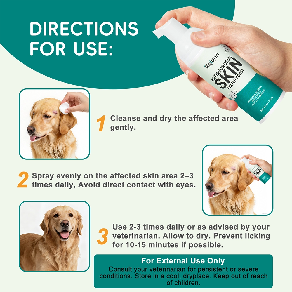 Espuma antimicrobiana para aliviar la piel