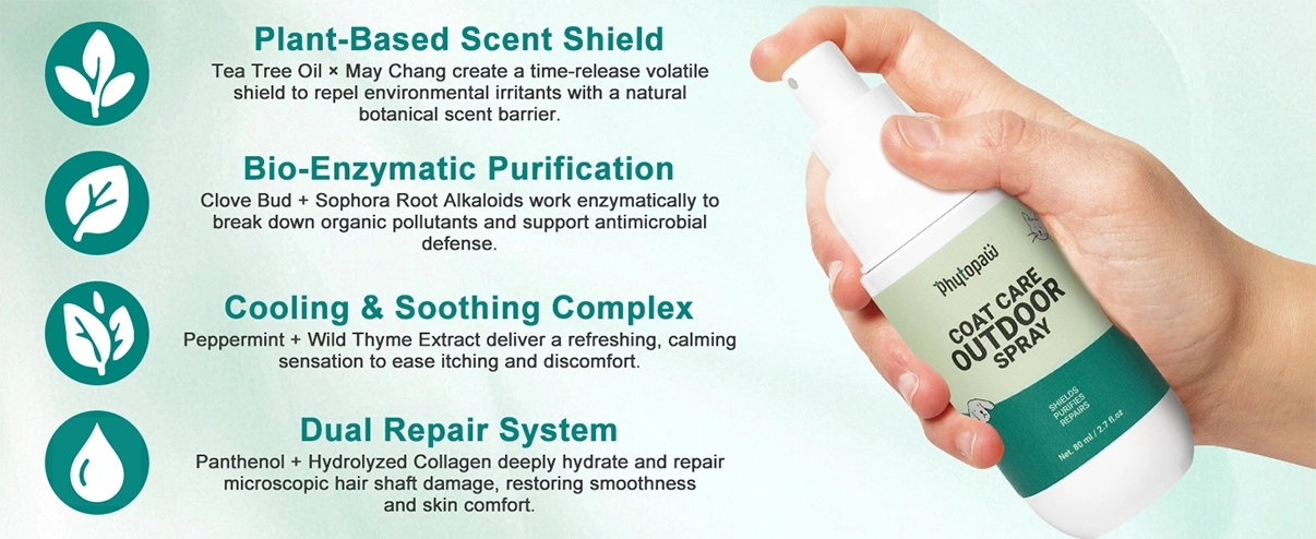 Spray para el cuidado del abrigo en exteriores